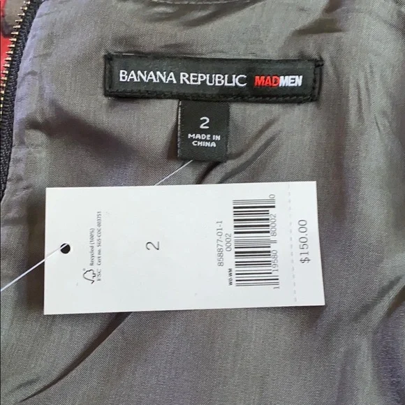 NWT!! Banana Republic MadMen Begonias Print Dress - Picture 8 of 9